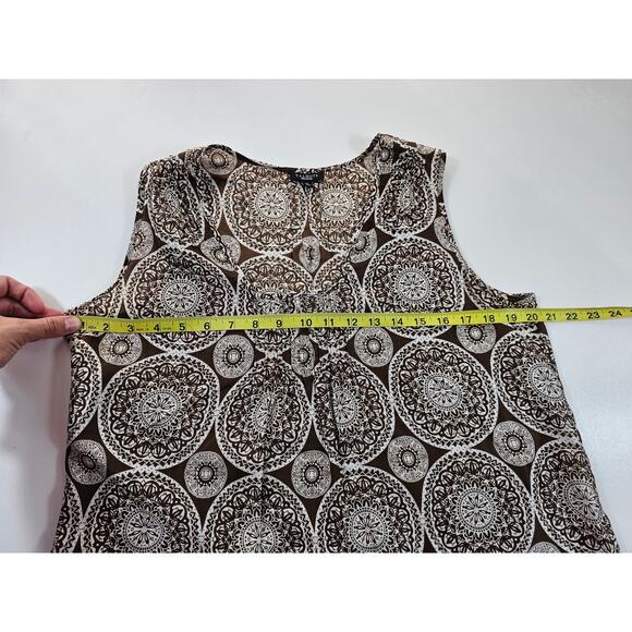 Talbots silk blend summer top slit sides size 12 EUC Sleeveless layering tank - Picture 8 of 8
